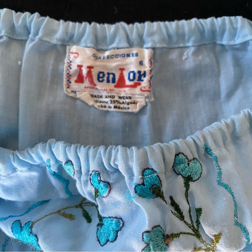 Vintage 70s Mexico Embroidered Top - Picture 5 of 7